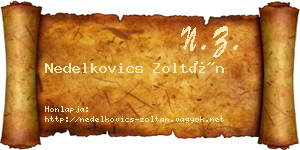 Nedelkovics Zoltán névjegykártya