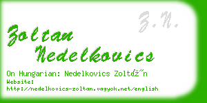 zoltan nedelkovics business card